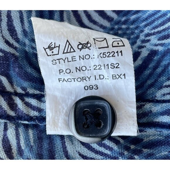 AXIST Men's 100% Silk Shirt Blue Button Up Short Sleeve Size XL - Picture 13 of 13